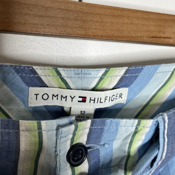 Vintage Y2K Tommy Hilfiger Striped Pants Womens Sz 12 Nautical Preppy Wide Leg - Picture 5 of 9